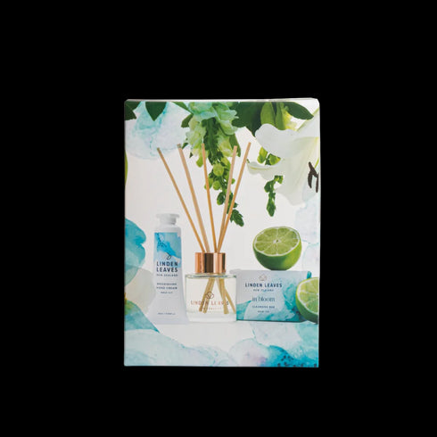 Aqua Lily Body & Souls Gift Set 3pc-Linden Leaves-Matakana Pharmacy